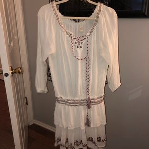 White Hipster Mini Dress